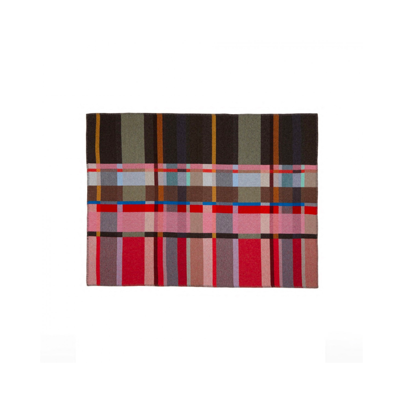 he Block Throw Collection by Wallace & Sewell is woven with sumptuous merino lambs wool and felted to create a super soft, inviting quality.