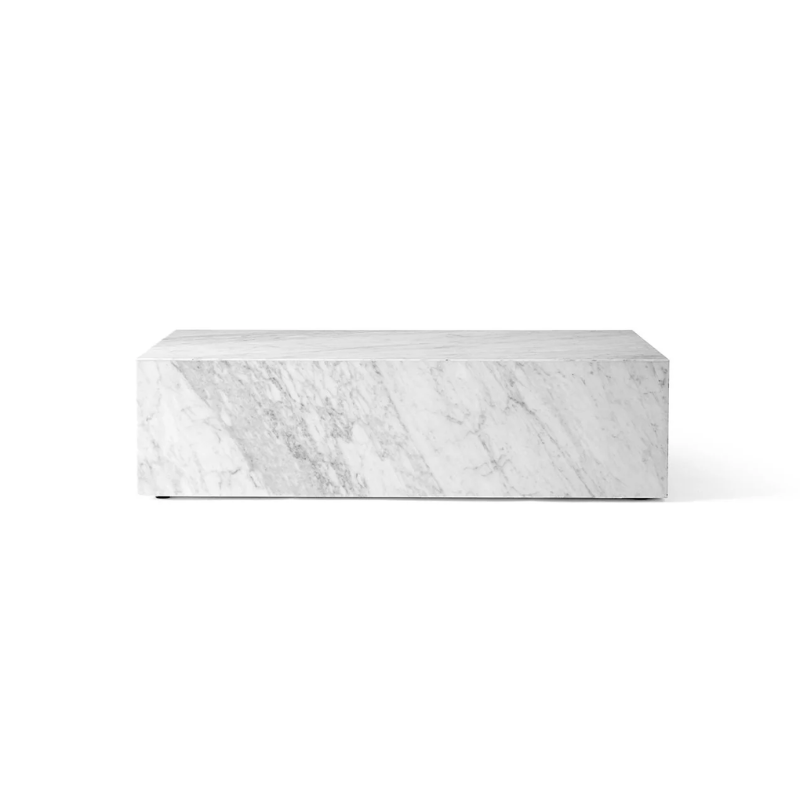 The Marble Plinth, Low in white carrara marble