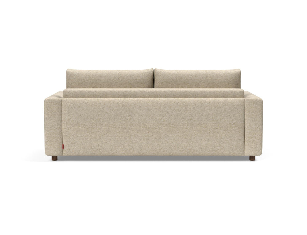 Innovation Living Neah King Size Sofa Bed with Curved Arms in Halifax Antique back view