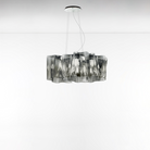 This is the Logico Triple Linear Suspension pendant light from Artemide in Smoky Grey.