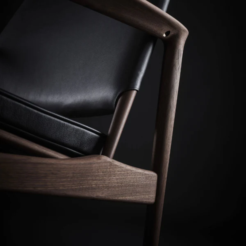 The Broadway Lounge Chair from Eikund of Norway in a detail.