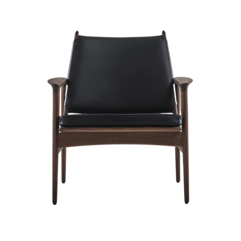 The Broadway Lounge Chair from Eikund of Norway from the front.