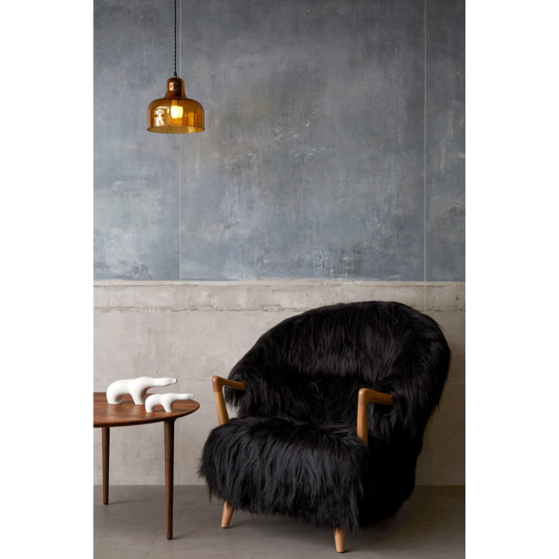 The Fluffy Lounge Chair from Eikund of Norway in a living room.