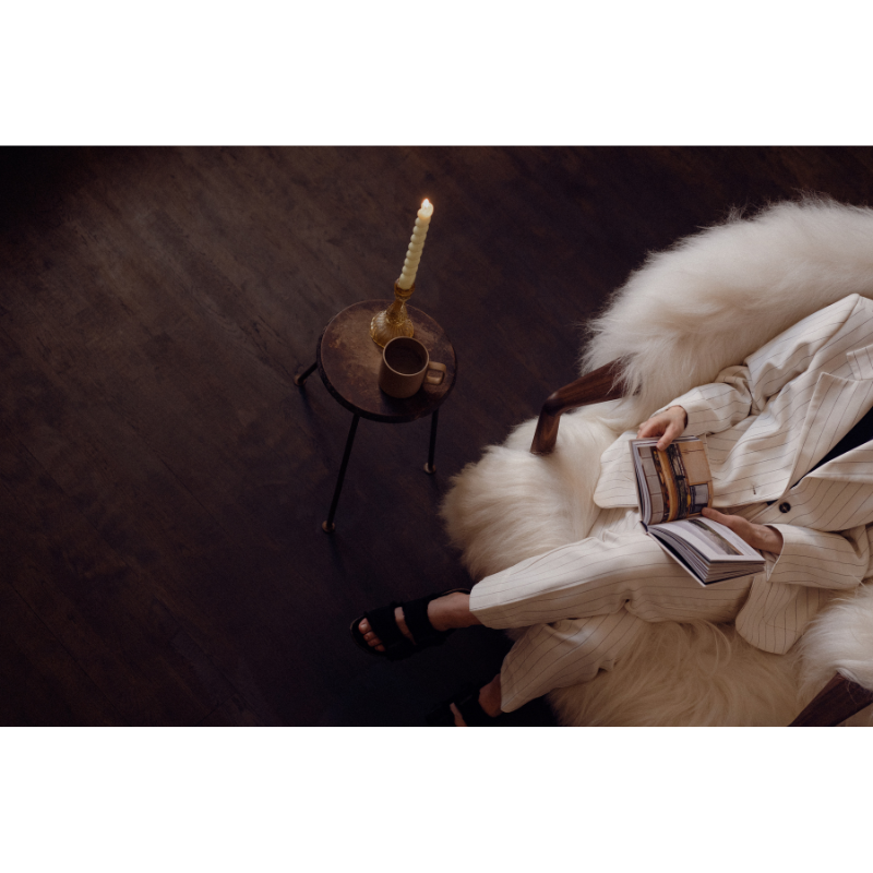 The Fluffy Lounge Chair from Eikund of Norway in a lounge.