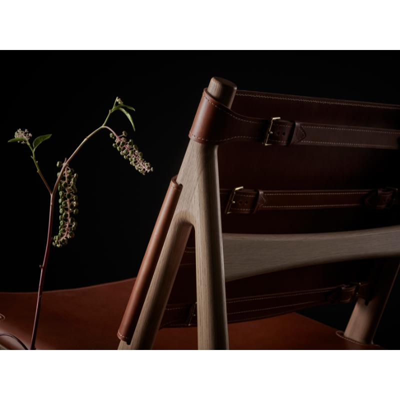 The Hunter Lounge Chair from Eikund of Norway in a studio.