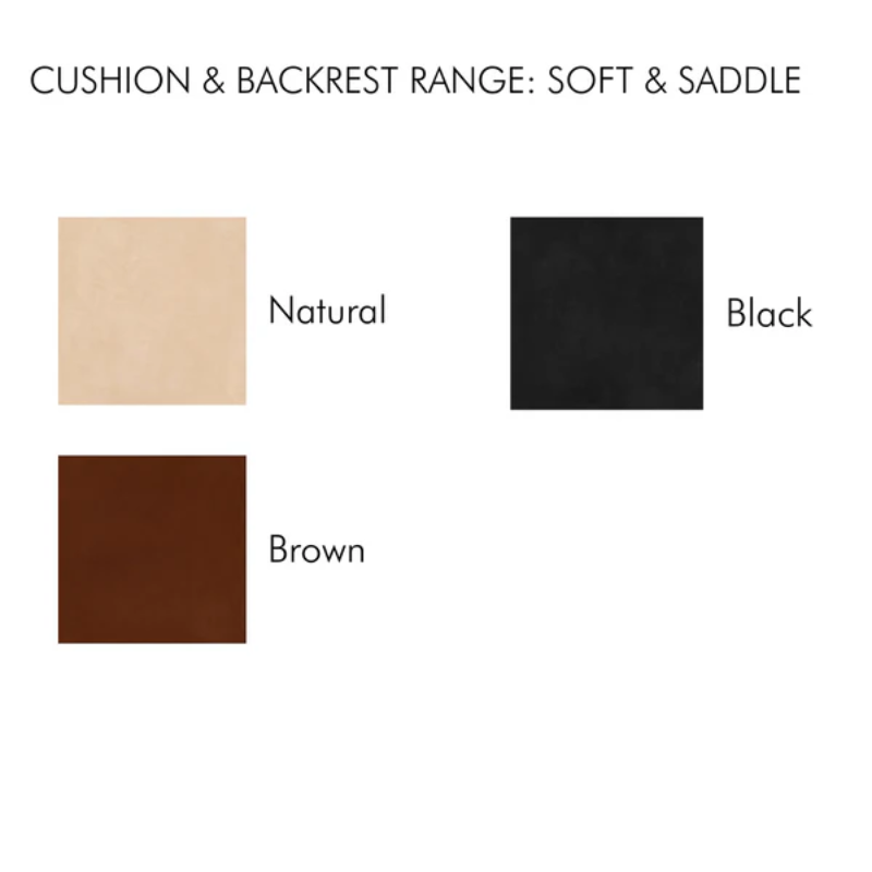 The soft and saddle leather options for the Krysset Lounge Chair from Eikund of Norway.