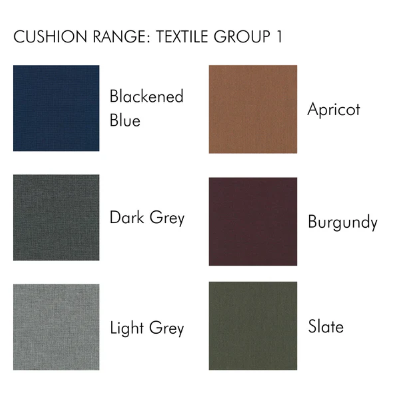 The textile group 1 options for the Krysset Lounge Chair from Eikund of Norway.