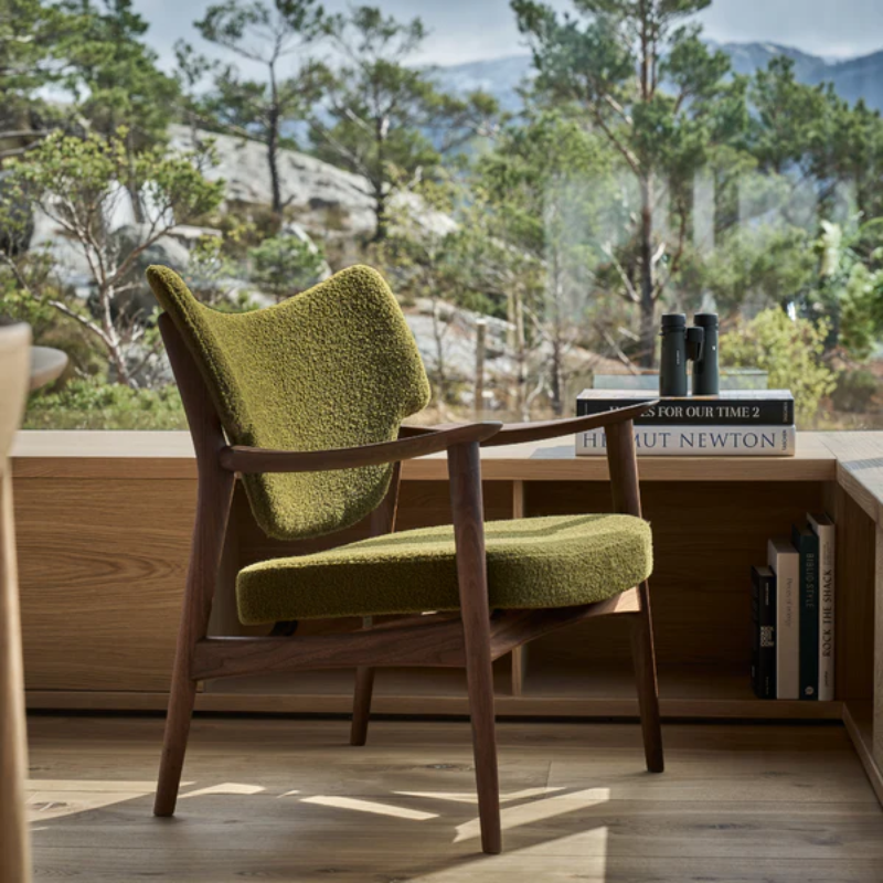 The Veng Lounge Chair from Eikund of Norway in a family space.