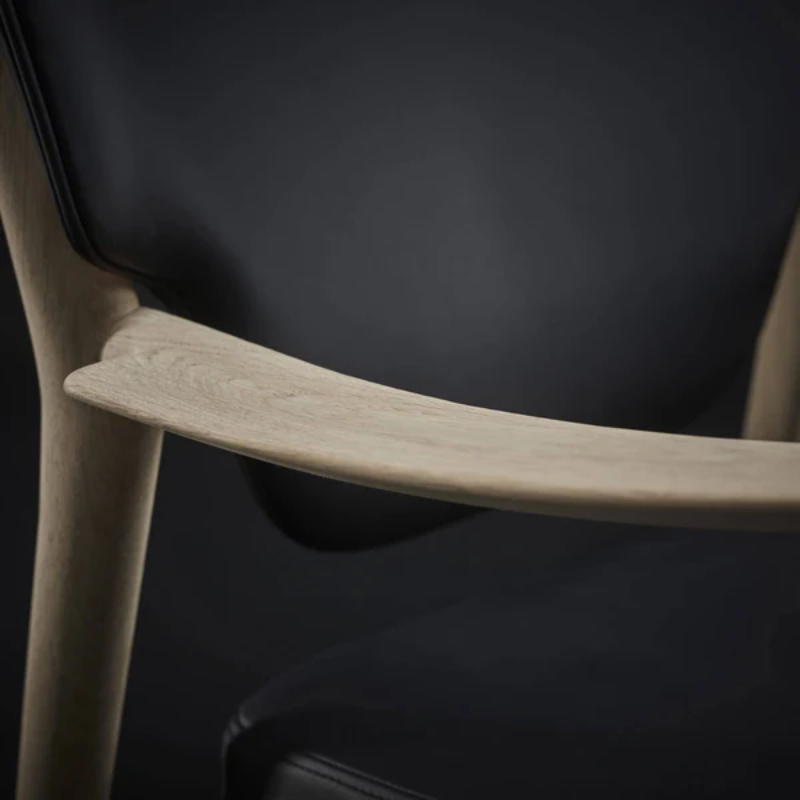 The Veng Lounge Chair from Eikund of Norway in a studio.