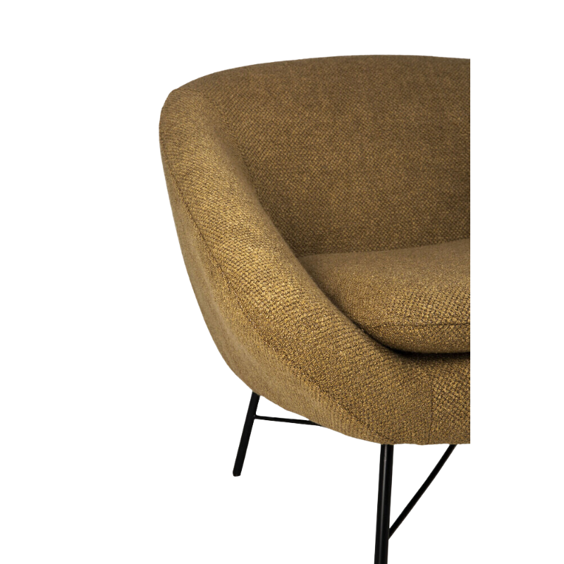 The Barrow Lounge Chair from Ethnicraft with the ginger fabric choice.