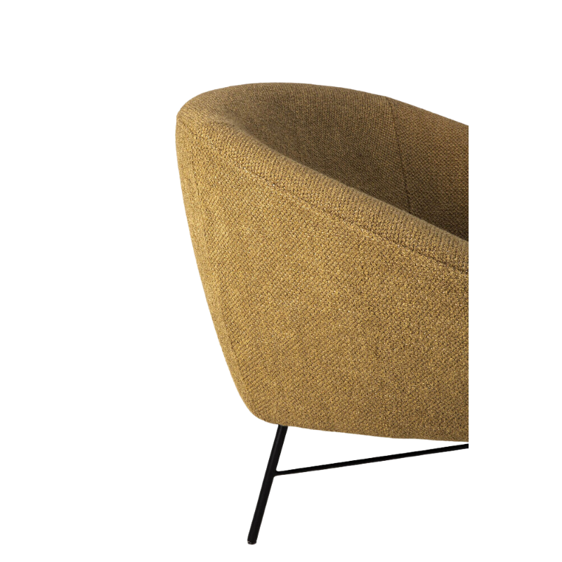 The Barrow Lounge Chair from Ethnicraft with the ginger fabric choice.