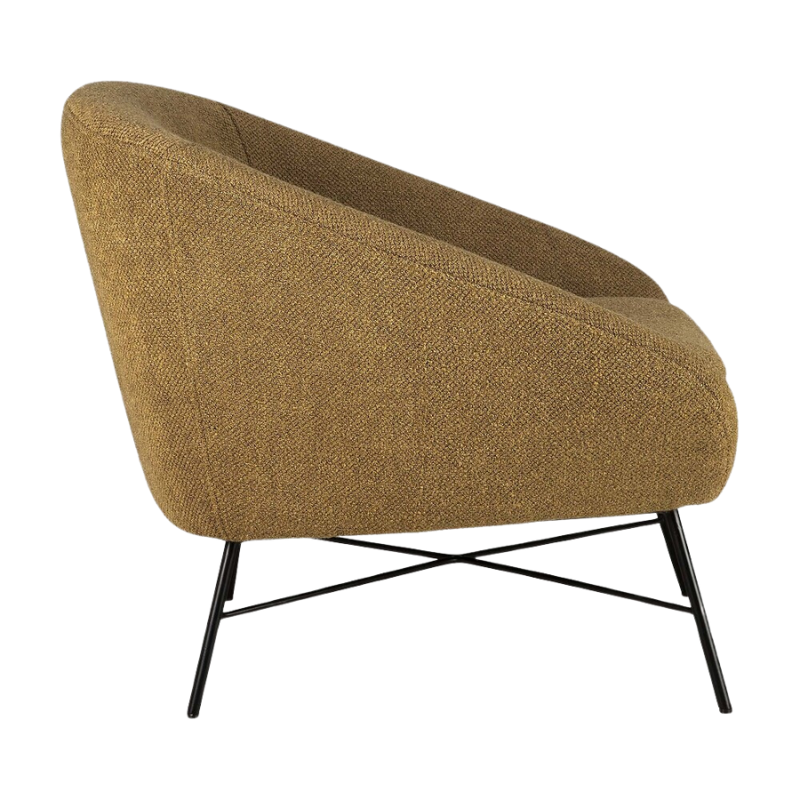 The Barrow Lounge Chair from Ethnicraft with the ginger fabric choice.