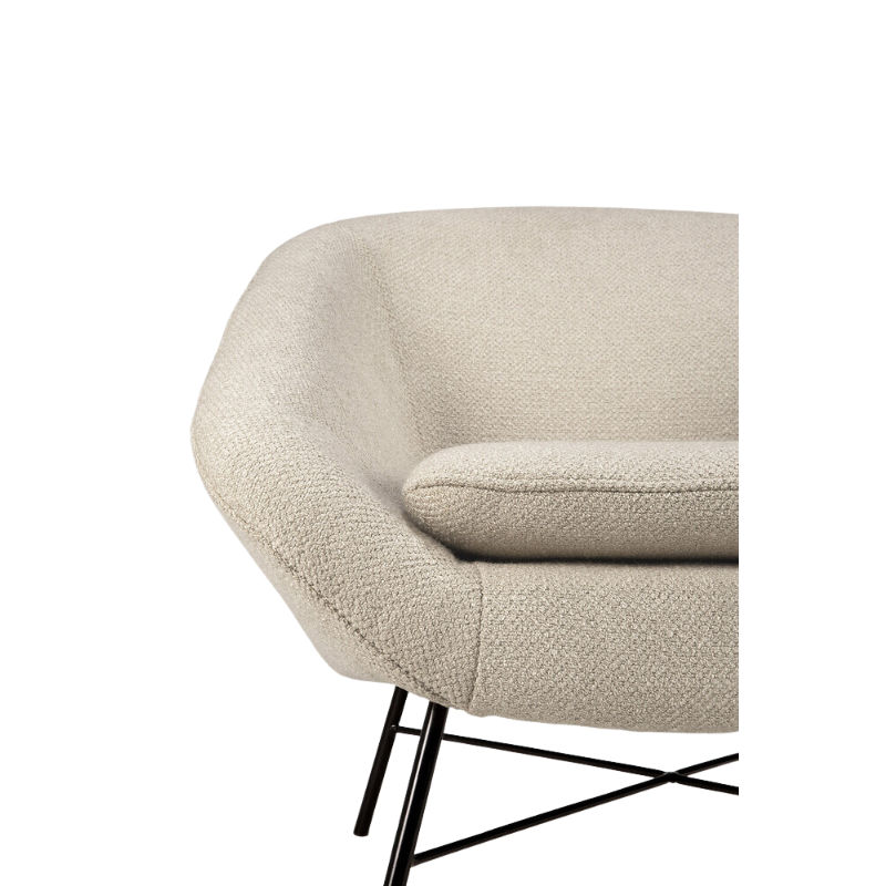 The Barrow Lounge Chair from Ethnicraft with the off white fabric choice.