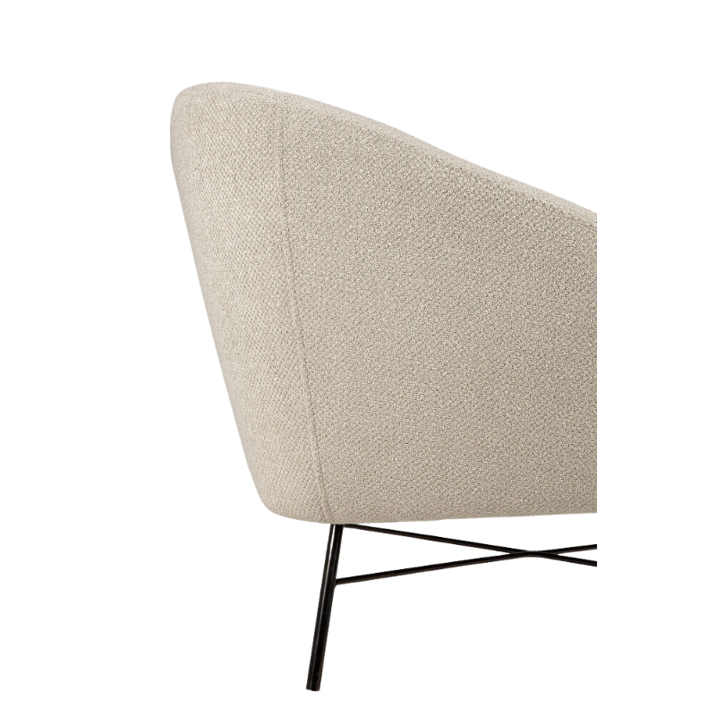 The Barrow Lounge Chair from Ethnicraft with the off white fabric choice.