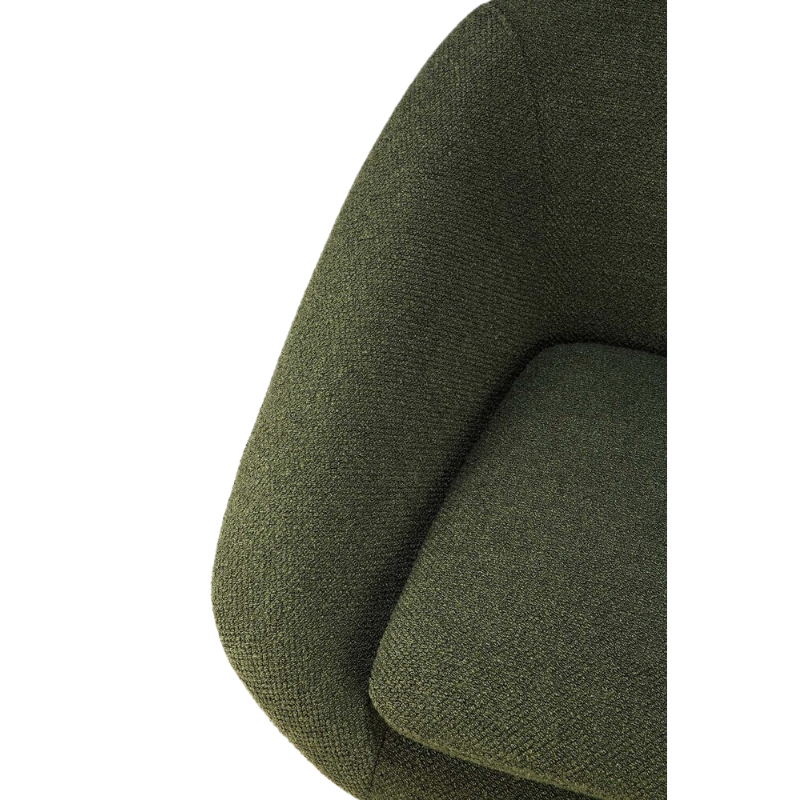 The Barrow Lounge Chair from Ethnicraft with the pine green fabric choice.