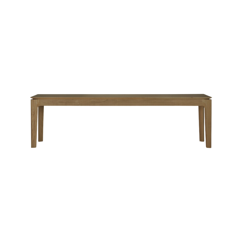 The Bok Bench from Ethnicraft in the teak finish and 65.5 inch length.