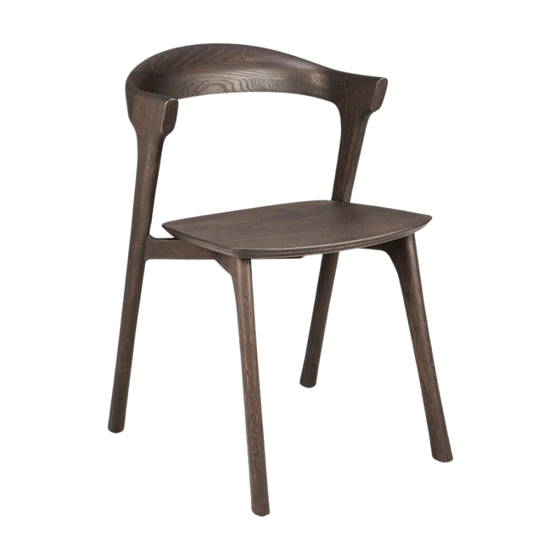 The Bok Dining Chair from Ethnicraft in brown oak.