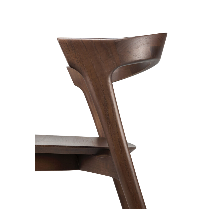 The Bok Dining Chair from Ethnicraft in brown teak.