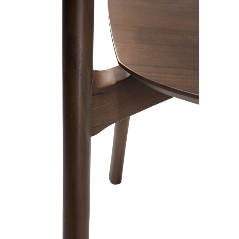 The Bok Dining Chair from Ethnicraft in brown teak.