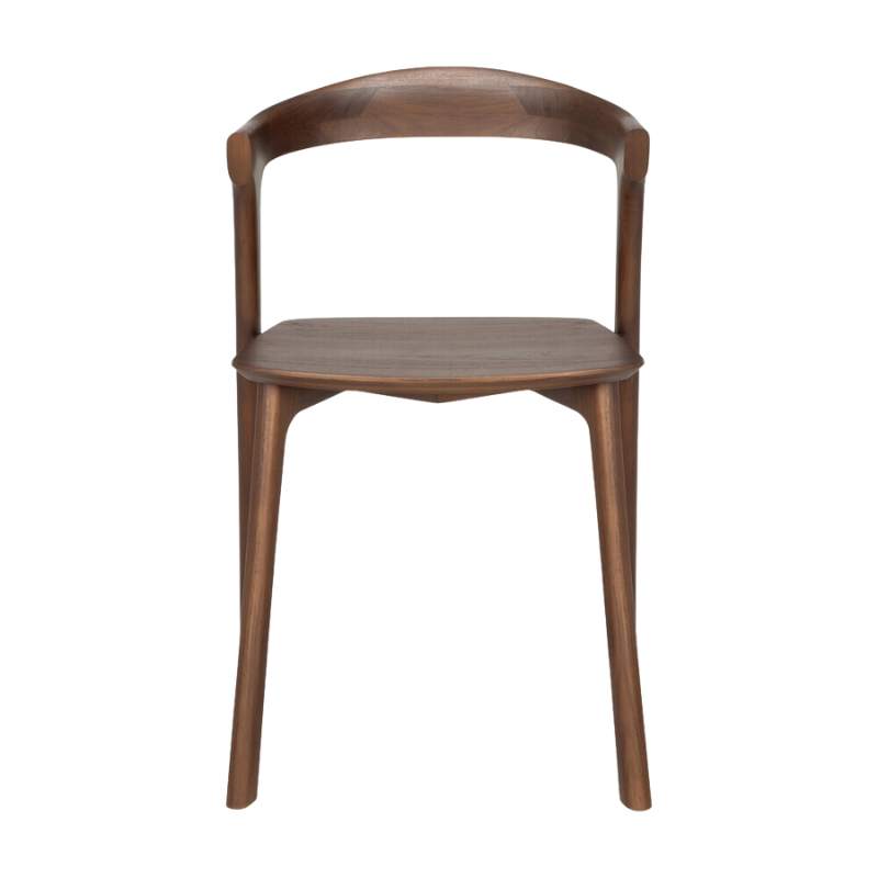 The Bok Dining Chair from Ethnicraft in brown teak.