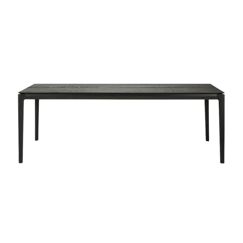 The Bok Dining Table from Ethnicraft in black oak, 86.5 inch size.