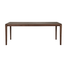 The Bok Dining Table from Ethnicraft in brown teak, 78.5 inch size.
