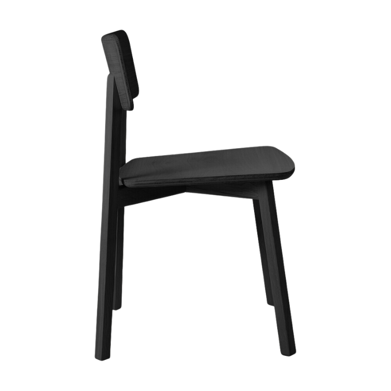 The Casale Dining Chair from Ethnicraft in solid oak, tainted black.