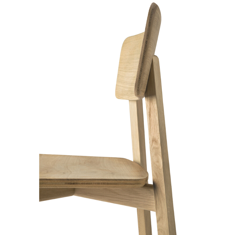 The Casale Dining Chair from Ethnicraft in solid oak.