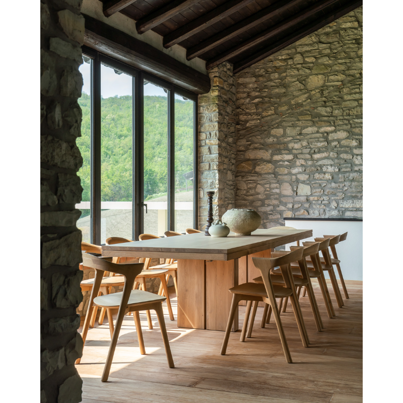 The Double Extendable Dining Table from Ethnicraft in a living room.