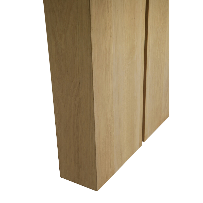 The Double Extendable Dining Table from Ethnicraft made from solid oak.