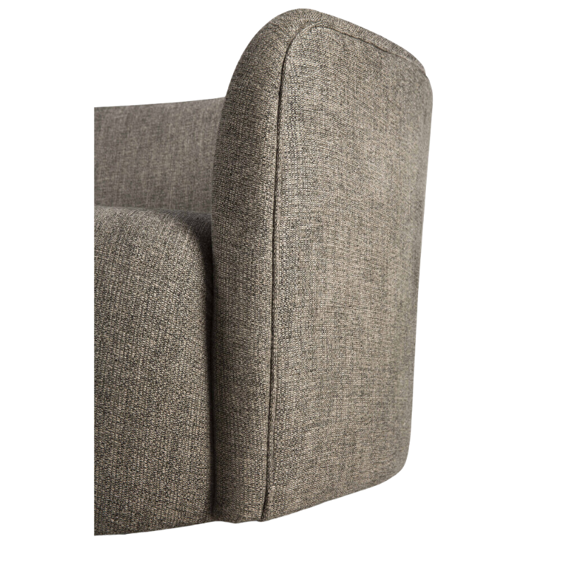 The Ellipse Sofa from Ethnicraft with the ash fabric option.