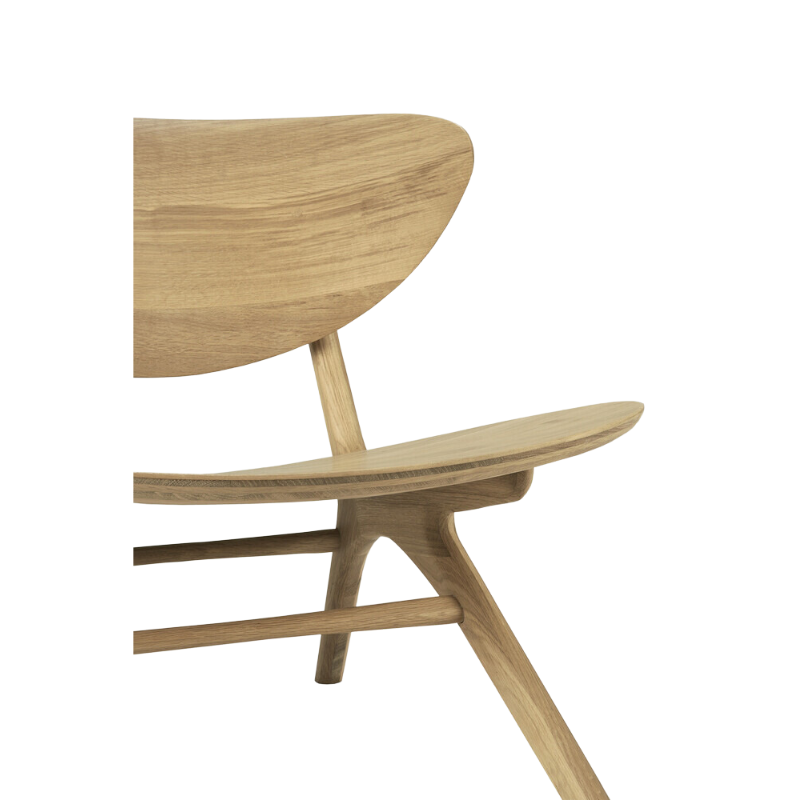 The Eye Lounge Chair from Ethnicraft made from solid oak.