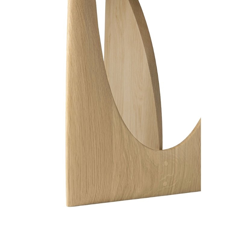 The Geometric Side Table from Ethnicraft made using solid oak.