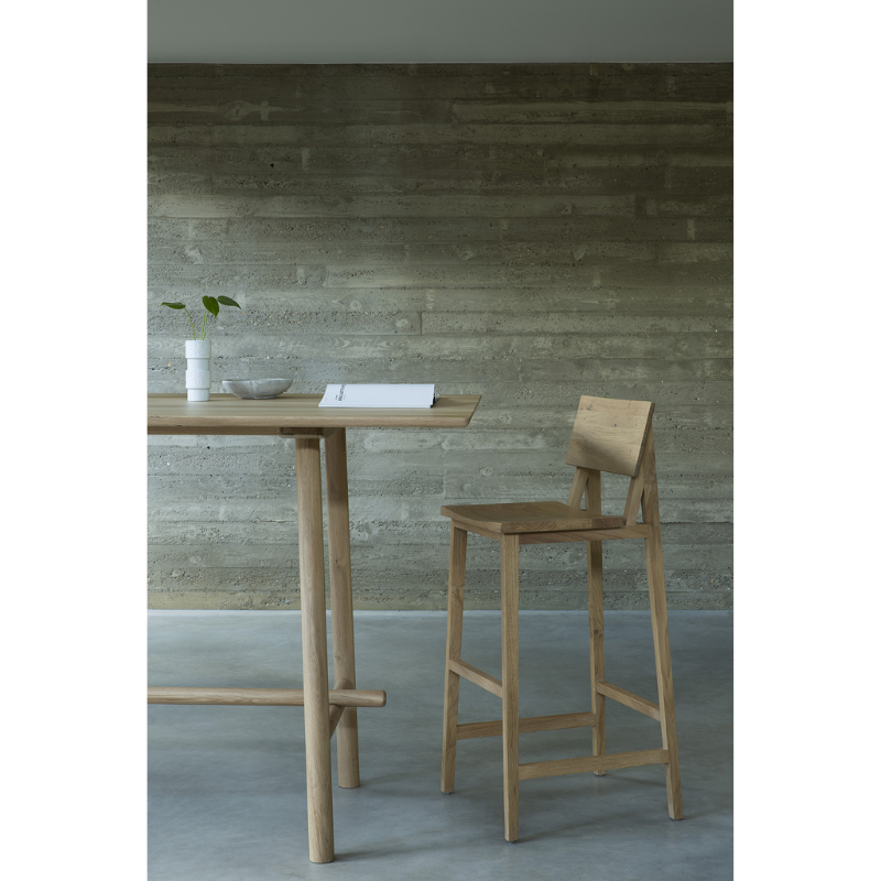 Evoking a sense of wonder, the N4 Bar Stool designed by Nathan Yong offers modern lines and an easy, comfortable seat that brings function and beauty to the design. A perfect accent to your kitchen and dining spaces.
