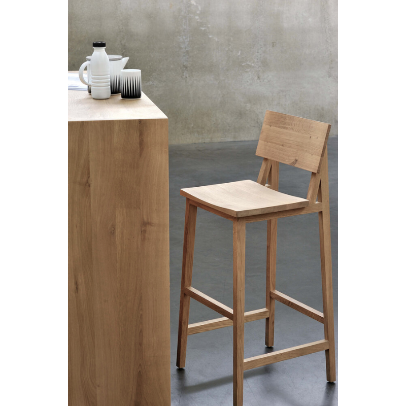Evoking a sense of wonder, the N4 Bar Stool designed by Nathan Yong offers modern lines and an easy, comfortable seat that brings function and beauty to the design. A perfect accent to your kitchen and dining spaces.