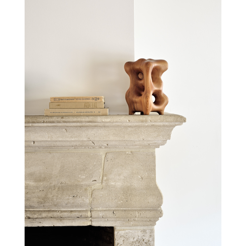 The contemporary sculptures series was crafted by our in-house master sculptor, Hartoyo. In each piece, the solid sycamore wood is sublimed into geometric and organic shapes. Beautiful from every angle and with the changing light of the day, these intriguing pieces will layer meaning into your home.