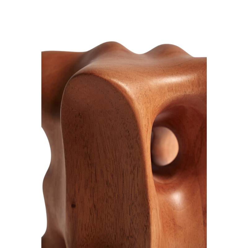 The contemporary sculptures series was crafted by our in-house master sculptor, Hartoyo. In each piece, the solid sycamore wood is sublimed into geometric and organic shapes. Beautiful from every angle and with the changing light of the day, these intriguing pieces will layer meaning into your home.