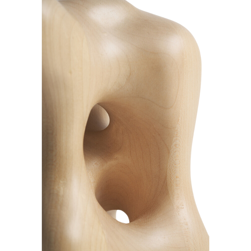 The contemporary sculptures series was crafted by our in-house master sculptor, Hartoyo. In each piece, the solid sycamore wood is sublimed into geometric and organic shapes. Beautiful from every angle and with the changing light of the day, these intriguing pieces will layer meaning into your home.