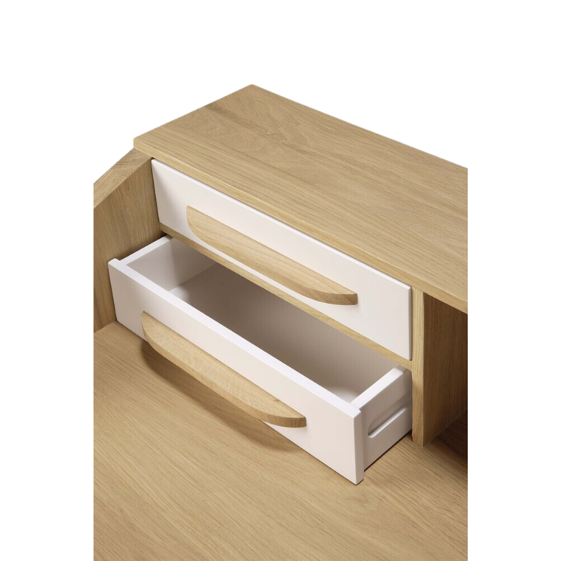 The Origami Desk from Ethnicraft in a close up shot.