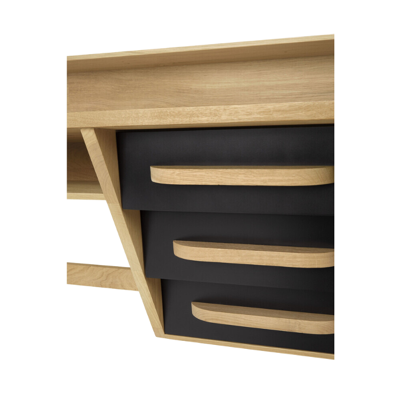 The Origami Desk from Ethnicraft in a detailed photograph.