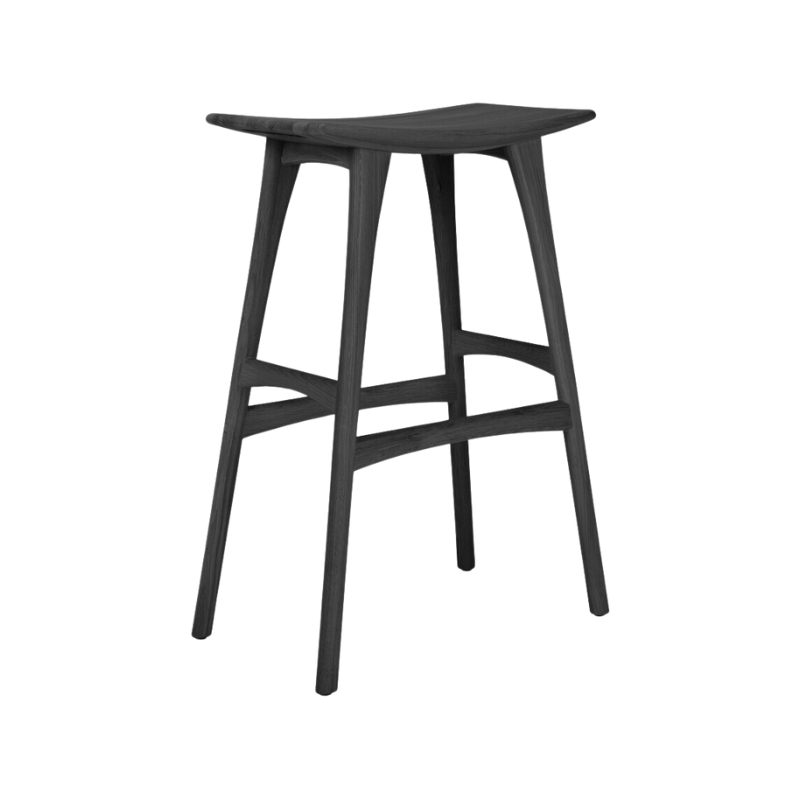 The beauty of balance and symmetry found in nature has inspired the Osso collection. The Osso bar stool's higher seat functions best as a sleek standing desk stool in an office or home office setting.