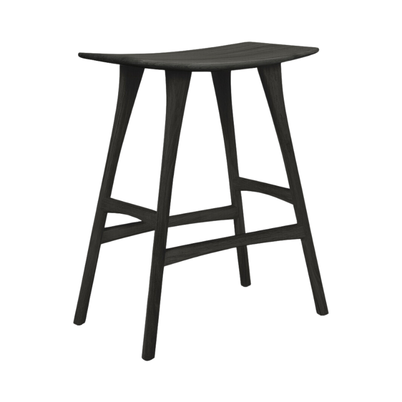 Osso is one of our most popular designs because of its versatility. The height of this solid wood counter stool adds yet another option to its wide array of possibilities - as an elegant and sturdy kitchen stool for example.