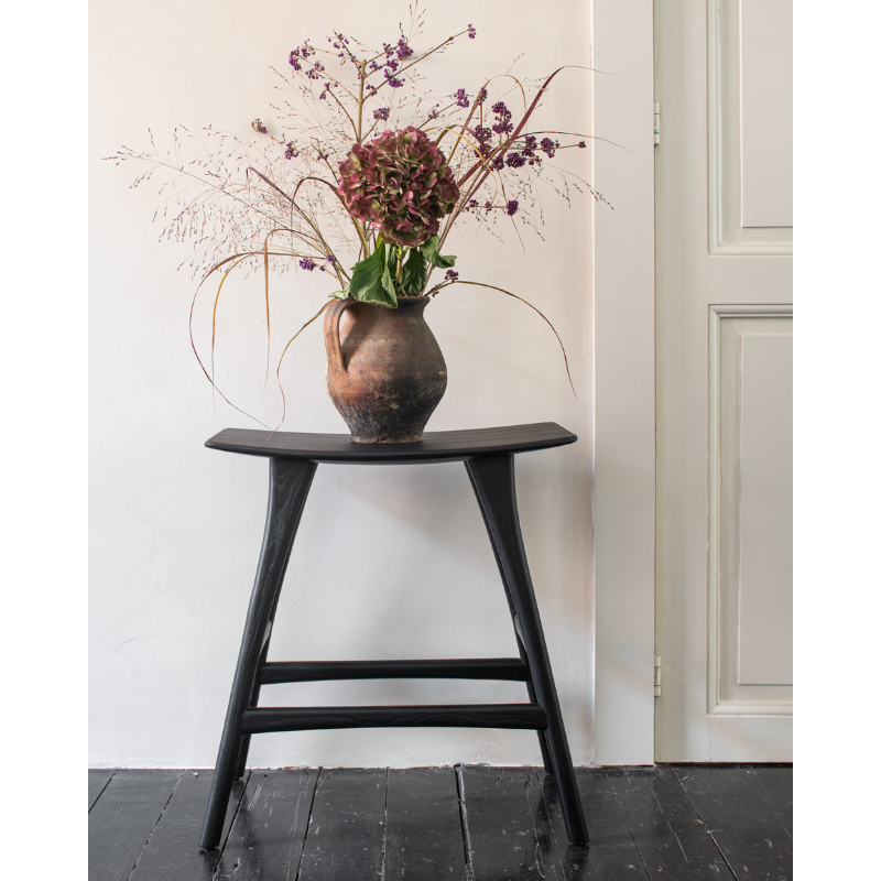 Osso is one of our most popular designs because of its versatility. The height of this solid wood counter stool adds yet another option to its wide array of possibilities - as an elegant and sturdy kitchen stool for example.