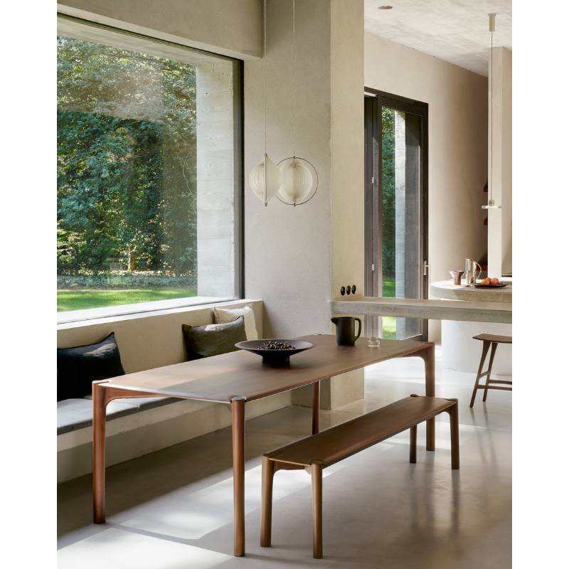 The PI collection honors nature’s design by keeping the strength, curves and lines, as nature intended. Interesting shapes are discovered in this sleek and stylish, polished imperfect, finish. Each PI item is finished by hand to ensure that the individual character of the wood is respected.