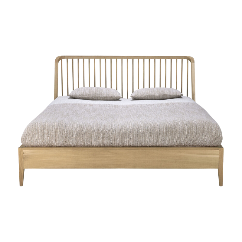 The Spindle collection found its inspiration in the traditional spinning wheel and incorporates perfectly aligned spokes into the headboard. Slightly tapered legs and rounded edges add a soft, sensual quality to this beautiful bedroom collection.