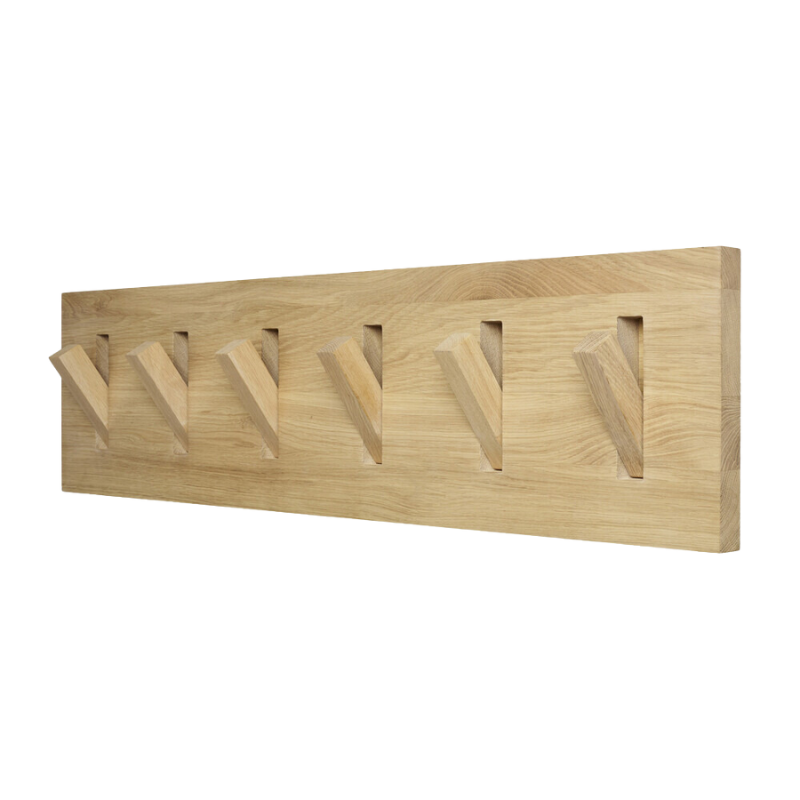 The Oak Utilitile perfectly combines form and function. This minimalistic solid oak coat hanger is a great option to elevate your hallway and optimize wall space to hang your coats and accessories.