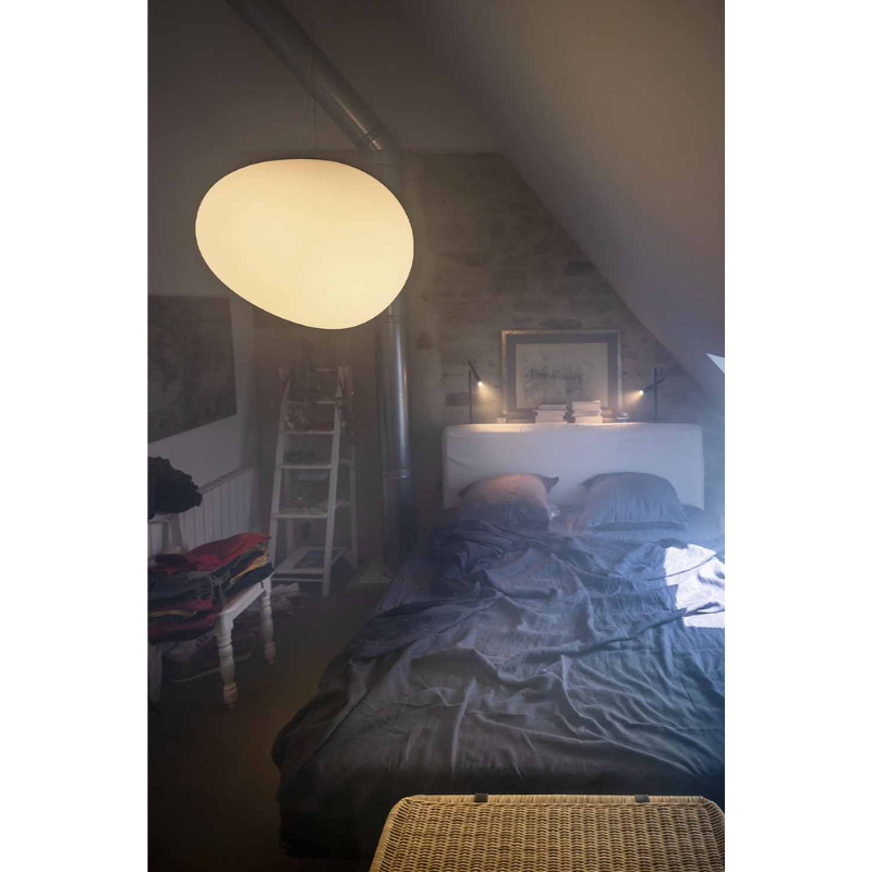 The Gregg Pendant from Foscarini within an apartment.