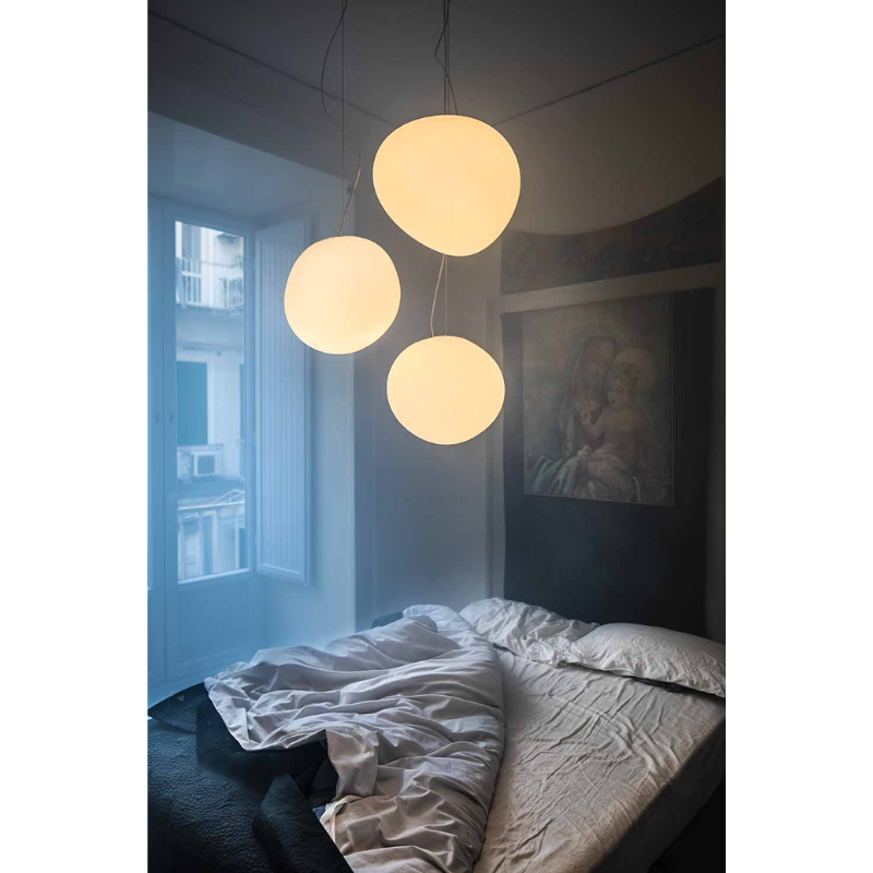 The Gregg Pendant from Foscarini in a home space.