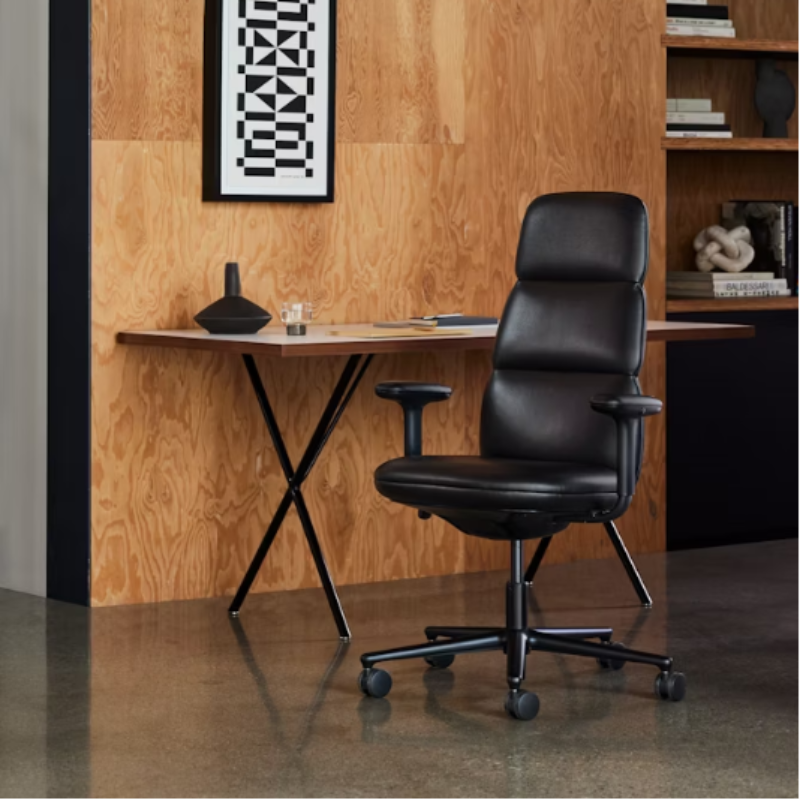 The Asari Chair from Herman Miller in a den.