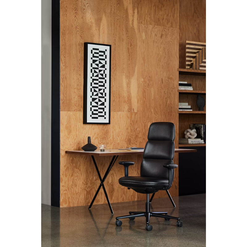 The Asari Chair from Herman Miller in a den.